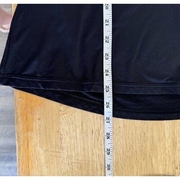 Goode Rider Lux Henley Zipper Shirt Black Rhinestone Short Sleeve Mesh Large NEW - Picture 9 of 9